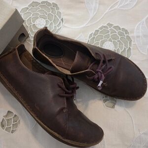 Women's Casual Brown Leather Lace-Up Shoes